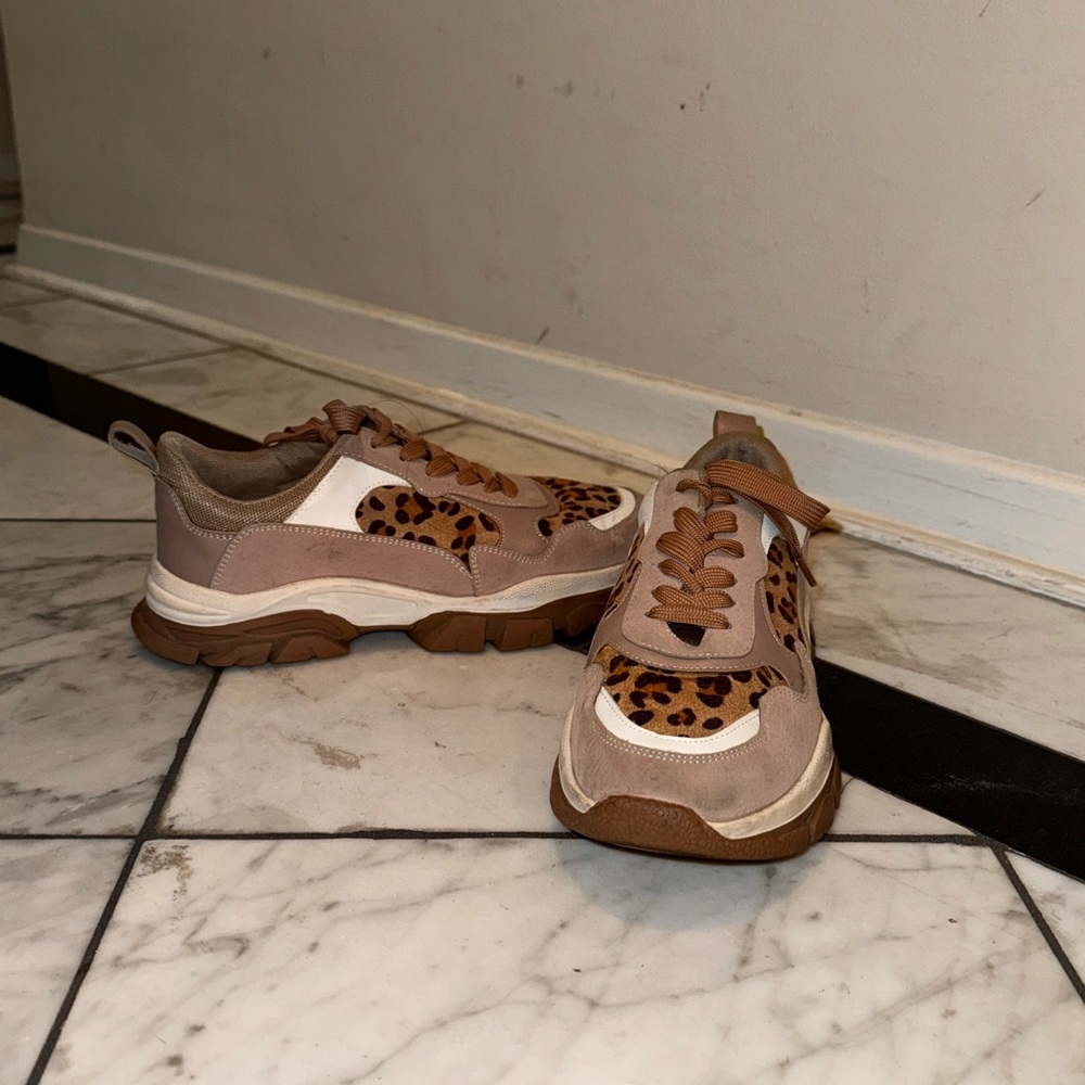NAKD ASOS Leopard Sneakers Suede